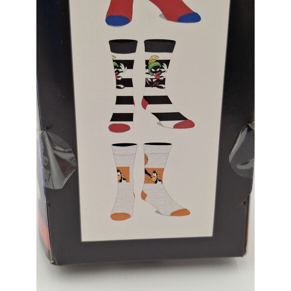 Space Jam Casual Crew Socks Bioworld 6 Pk Sz 8-12 - Picture 8 of 10